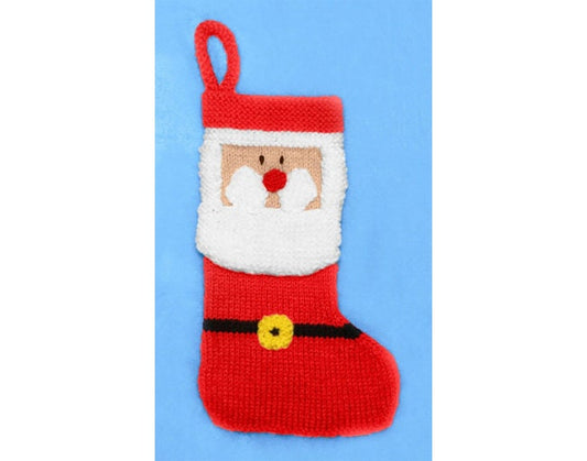 KNITTING PATTERN - Father Christmas \ Santa 26cms Stocking Decoration or gift