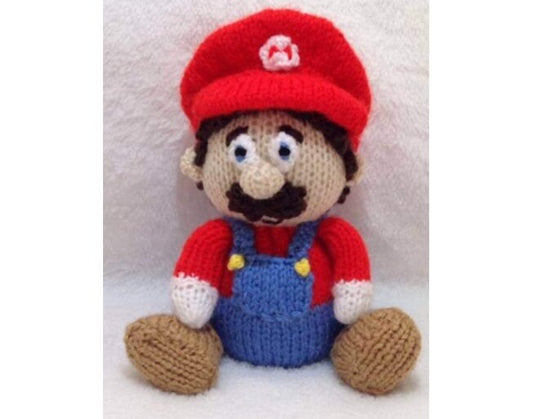 KNITTING PATTERN - Mario inspired choc orange cover /15cms toy