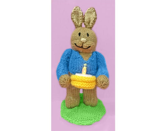 KNITTING PATTERN - Easter Peter the Bunny Rabbit Tea Light Holder 23 cms tall