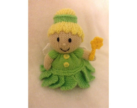 KNITTING PATTERN - Green Fairy orange cover or 15 cms toy