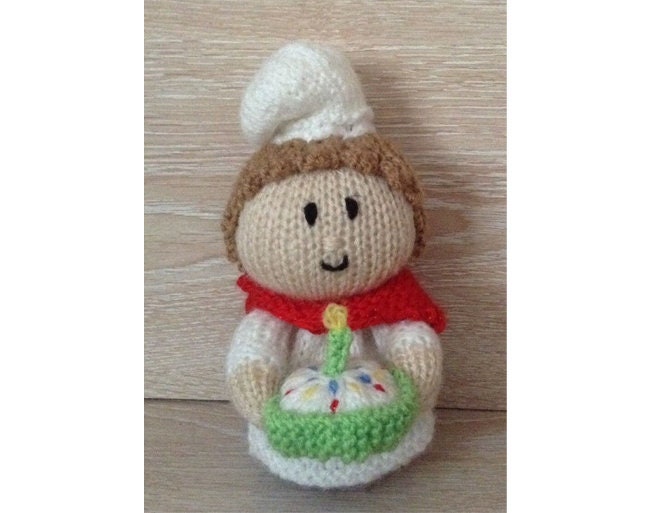 KNITTING PATTERN - Chef / cook chocolate orange cover or 15 cms toy It ...
