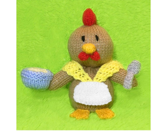 KNITTING PATTERN - Mother Hen chocolate orange cover / 15 cms Easter Chicken Toy
