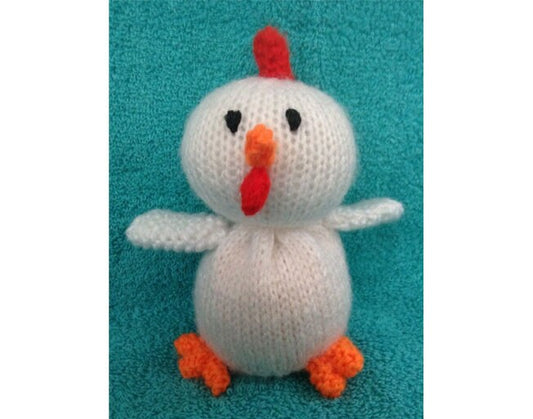KNITTING PATTERN - Easter rooster chocolate orange cover or 15 cms chicken toy