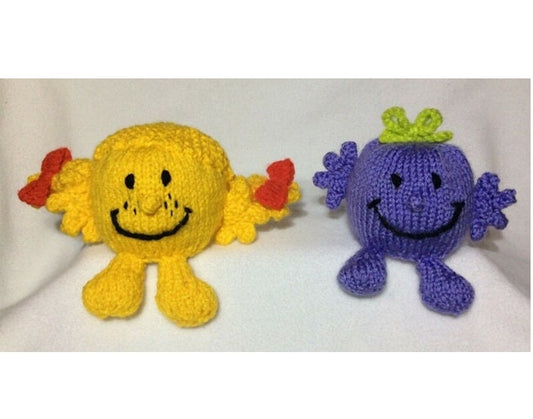 KNITTING PATTERN - Little Sunshine & Naughty choc orange cover/ 9 cms toy