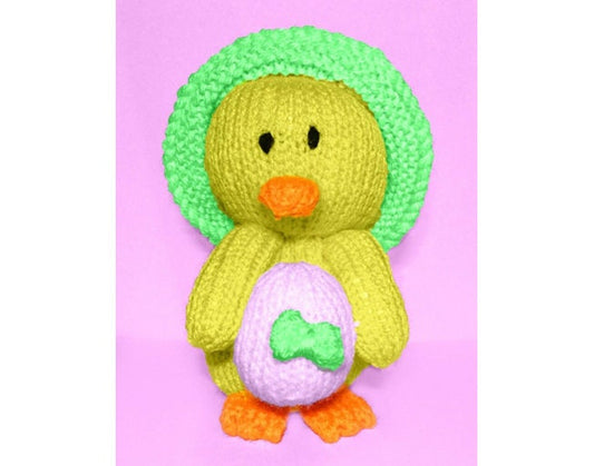 KNITTING PATTERN - Poppy the Chick chocolate orange cover / 14 cms Easter toy
