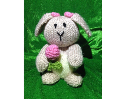 KNITTING PATTERN - Springtime bunny chocolate orange cover or 15 cms rabbit toy
