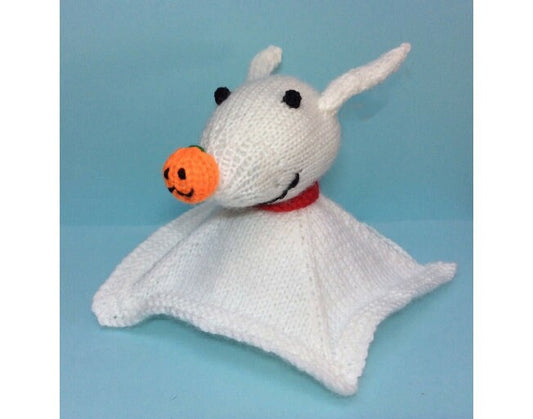 KNITTING PATTERN - Ghost Dog inspired choc orange cover / 12 cms toy