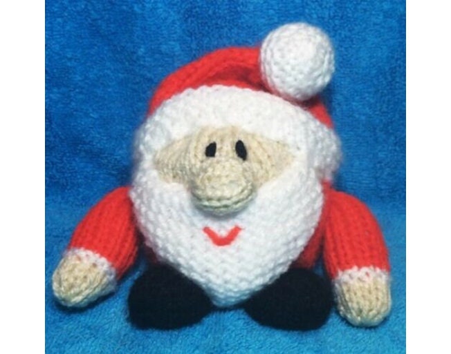 KNITTING PATTERN - Chubby Santa chocolate orange cover / 9 cms Christmas toy