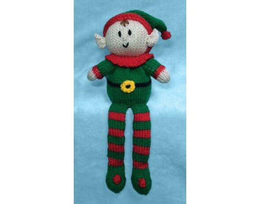 KNITTING PATTERN - Elf Shelf Sitter Choc orange cover / 28 cms Christmas toy