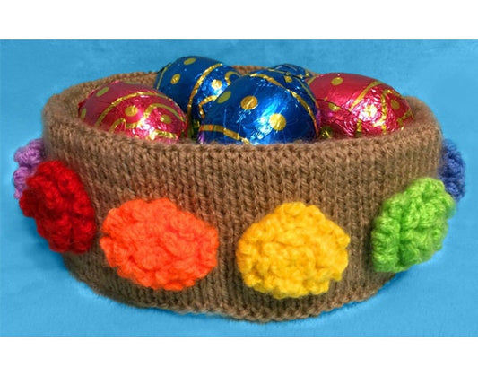 KNITTING PATTERN - Easter Flower Sweet Tub Cover - great for novelty gifts