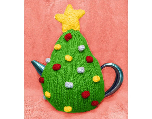 KNITTING PATTERN - Christmas Tree Tea Cosy Cover - Great Novelty Gifts