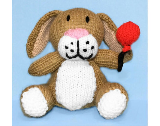 KNITTING PATTERN - Pop the Birthday Dog chocolate orange cover / 15cms Party Toy