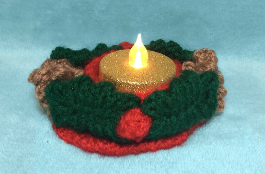 KNITTING PATTERN - Christmas Woodland Tea Light Holder - Great gift / Charity