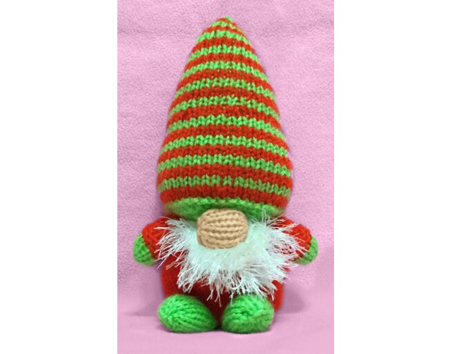 KNITTING PATTERN - Santa Gonk Gnome Chocolate orange cover / 13cms Chr