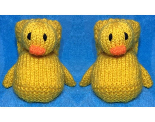 KNITTING PATTERN - Duck Booties to fit 3 - 6 month old Baby