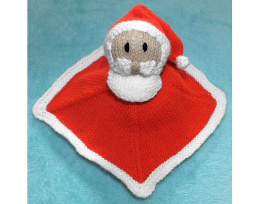 KNITTING PATTERN - Santa Comforter Baby Father Christmas Toy - Great for charity