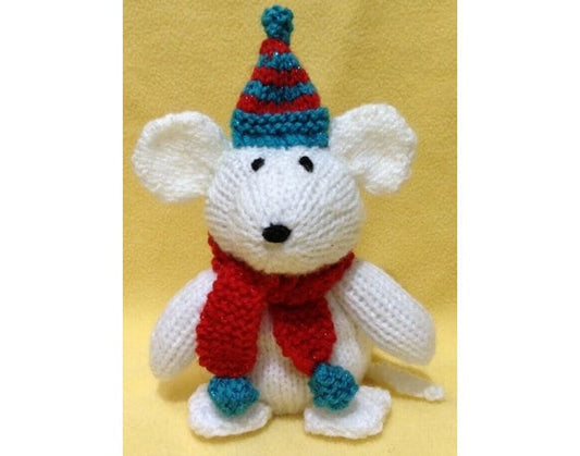 KNITTING PATTERN - Morris Mouse chocolate orange cover / 15 cms Christmas toy