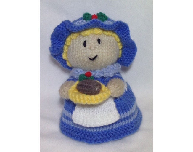 KNITTING PATTERN - Christmas Miss Nibbles chocolate orange cover or 15 cms toy