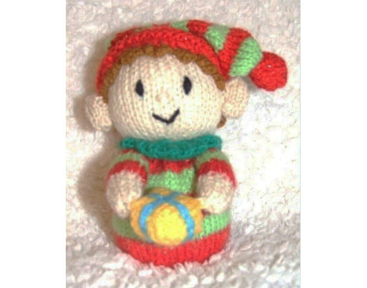 KNITTING PATTERN - Santa’s Elf chocolate orange cover / 15 cms Christmas toy