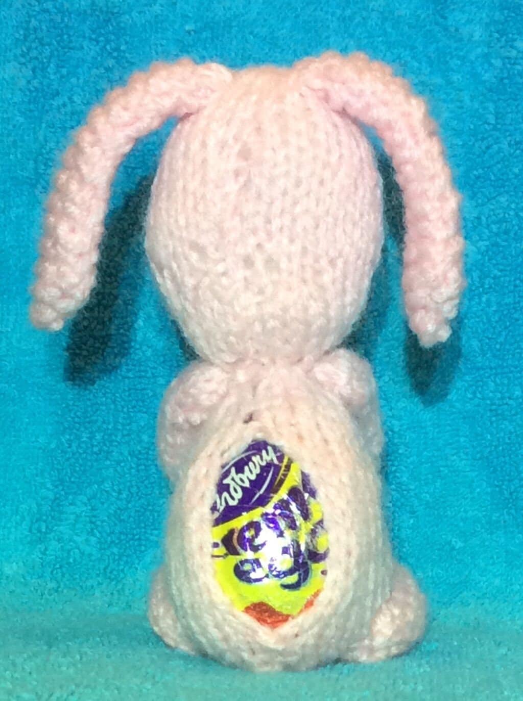 KNITTING PATTERN - Easter Betty the Bunny chocolate cover fits Creme Egg