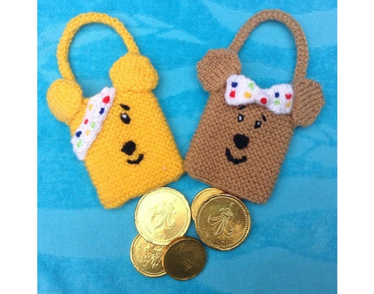 KNITTING PATTERN - Pudsey charity gift bags