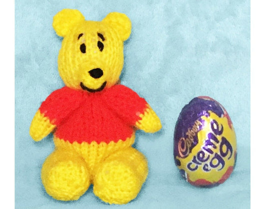 KNITTING PATTERN - Winnie the Pooh inspired Choc cover Easter Creme Egg
