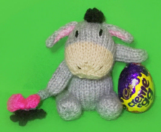 KNITTING PATTERN - Eeyore inspired Choc cover Easter Creme Egg