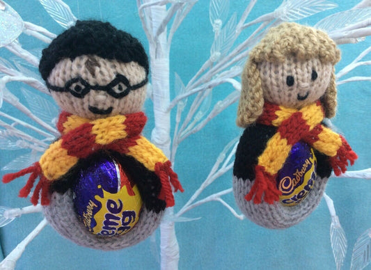 KNITTING PATTERN - Hanging Easter Harry Potter Choc cover Creme Egg