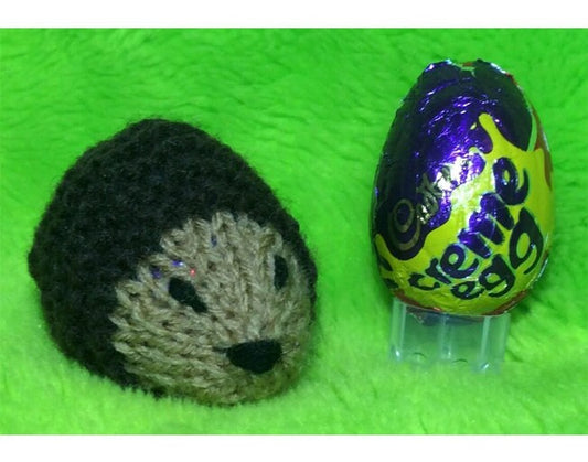 KNITTING PATTERN - Hedgehog chocolate cover fits Creme Egg