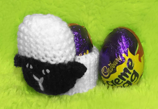 KNITTING PATTERN - Easter Spring Lamb / Sheep choc cover fits Creme Egg