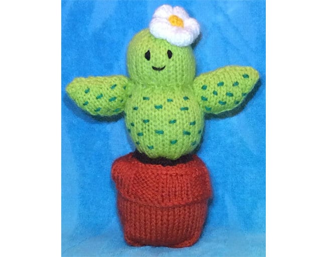 KNITTING PATTERN - Cactus Plant chocolate orange cover / 18 cms toy