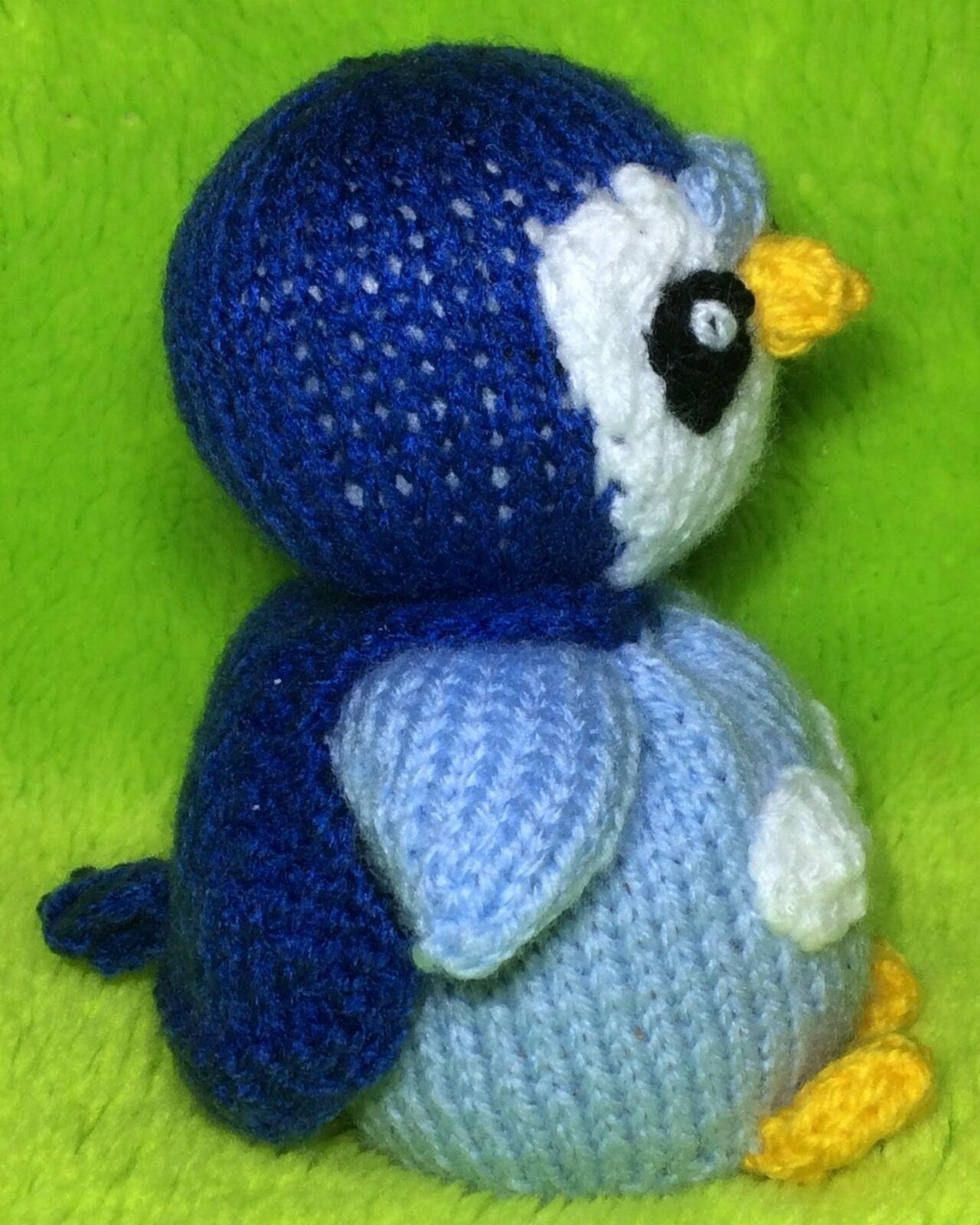 KNITTING PATTERN - Piplup choc orange cover or 13 cms toy