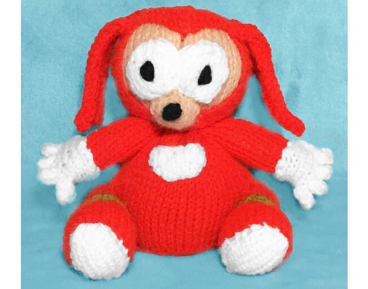 KNITTING PATTERN - Knuckles inspired choc orange cover /15 cms toy