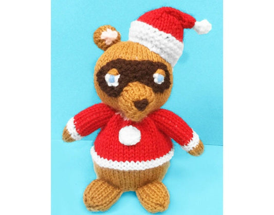 KNITTING PATTERN - Christmas Tom Nook inspired choc orange cover