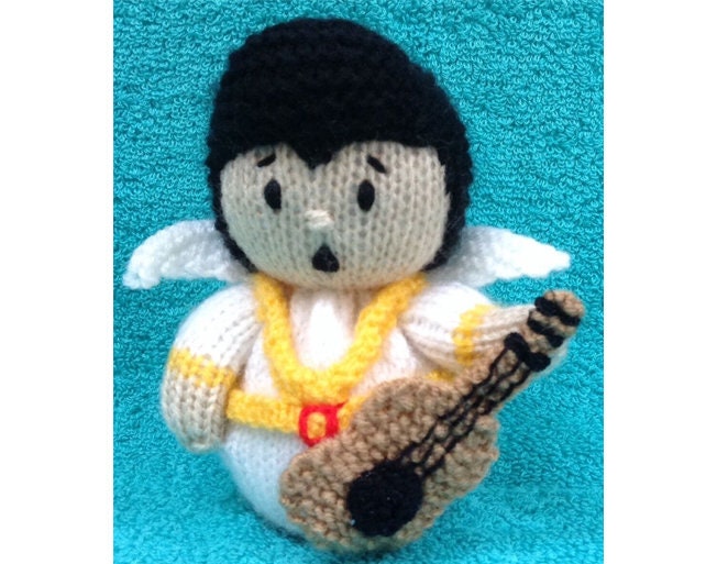 KNITTING PATTERN - Elvis The King chocolate orange cover or 15 cms toy