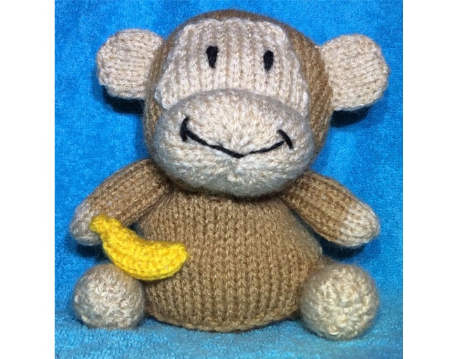 KNITTING PATTERN - Monkey chocolate orange cover or 13 cms toy