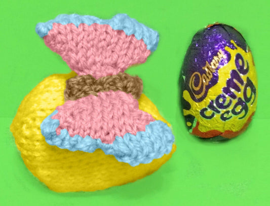 KNITTING PATTERN - Easter Spring Butterfly chocolate cover fits Creme Egg