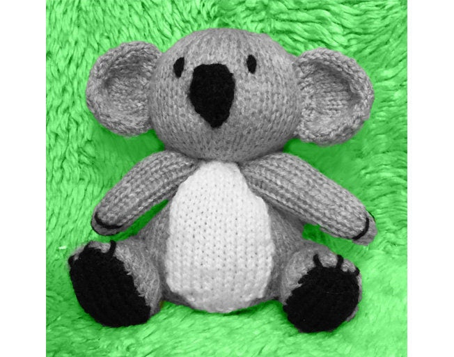 KNITTING PATTERN - Kira the Koala chocolate orange cover / 15 cms Animal toy