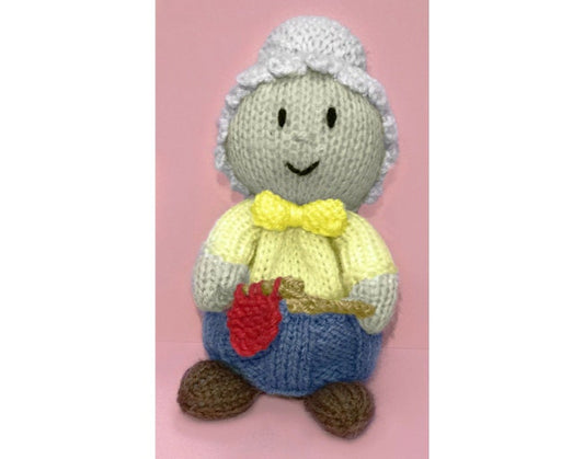 KNITTING PATTERN - Knitting Granny chocolate orange cover / 15 cms soft Toy