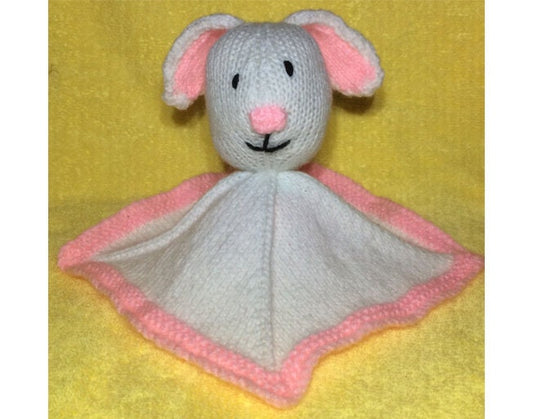 KNITTING PATTERN - Bunny Rabbit Comforter Baby Toy -Great for Easter and charity