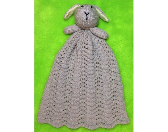 KNITTING PATTERN - Toffee the Easter Bunny 33 cms Baby Rabbit Toy
