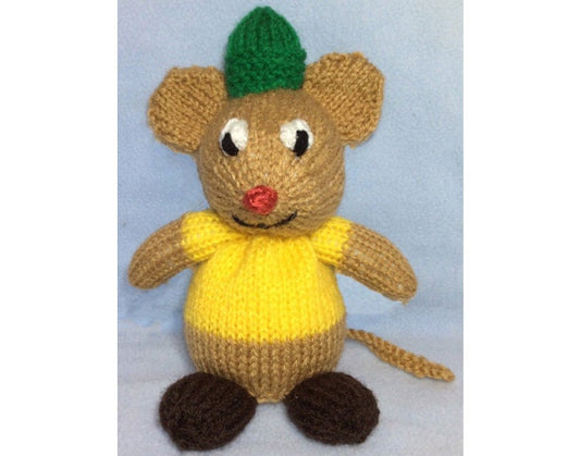 KNITTING PATTERN - Mouse inspired chocolate orange cover/ 17 cms Princess toy