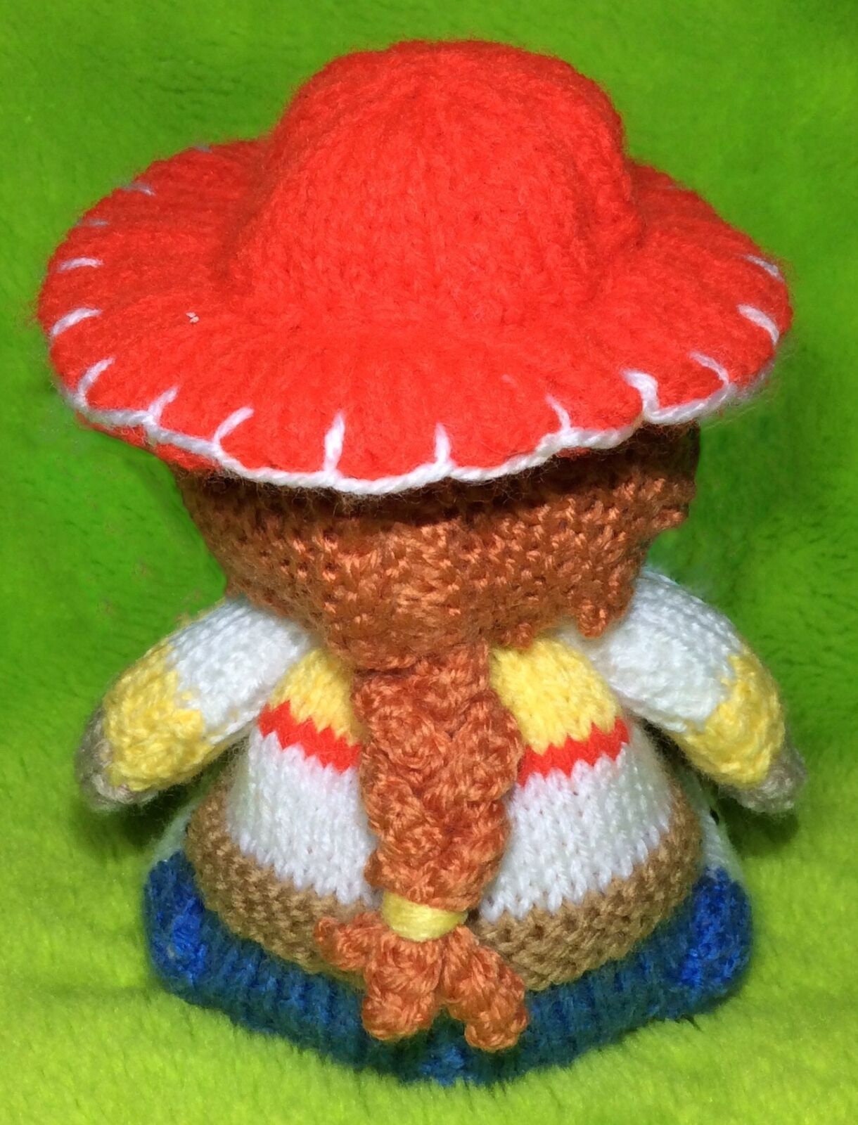 KNITTING PATTERN - Cowgirl inspired choc orange cover / 15 cms Toy