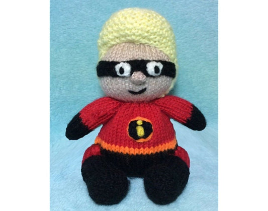 KNITTING PATTERN - Superhero inspired chocolate orange cover/ 16 cms toy