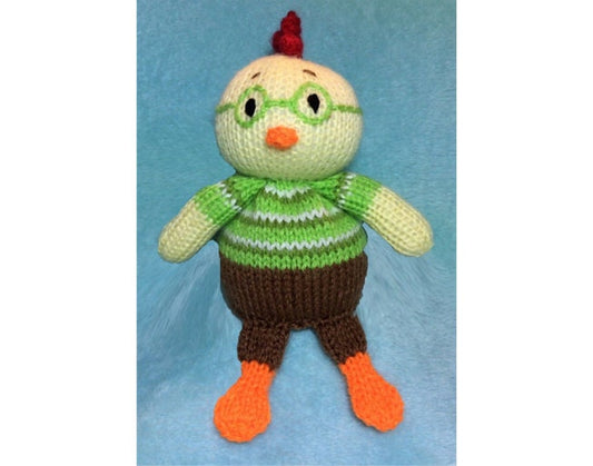 KNITTING PATTERN - Chicken Little inspired choc orange cover / 21 cms Easter toy