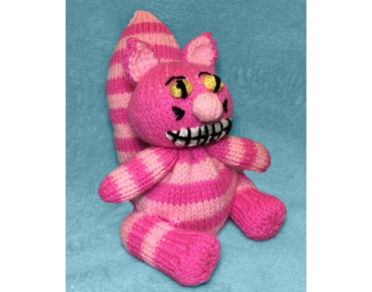 KNITTING PATTERN - Cheshire Cat inspired choc orange cover / 15 cms toy