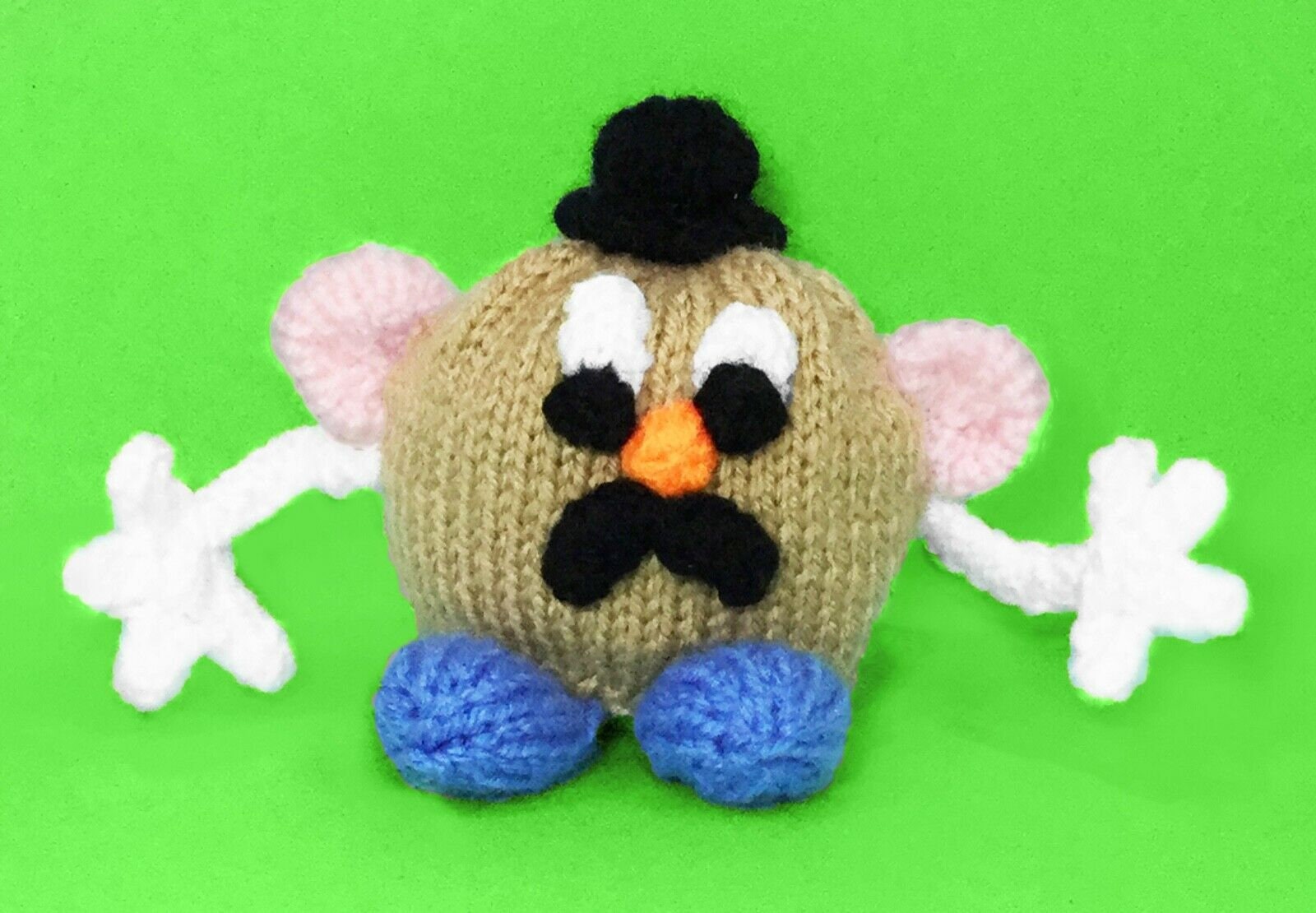Potato Knitting Pattern KNITTING PATTERN - Potato chocolate orange cover / 9 cms toy – Knitclick