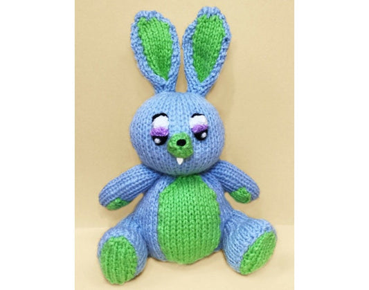 KNITTING PATTERN - Blue Bunny inspired choc orange cover / 18 cms Toy