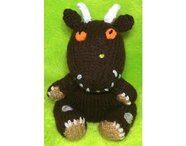 KNITTING PATTERN - Woodland Beast inspired choc orange cover / 15 cms toy