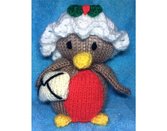 KNITTING PATTERN - Ruby Robin inspired choc orange cover or 14 cms toy